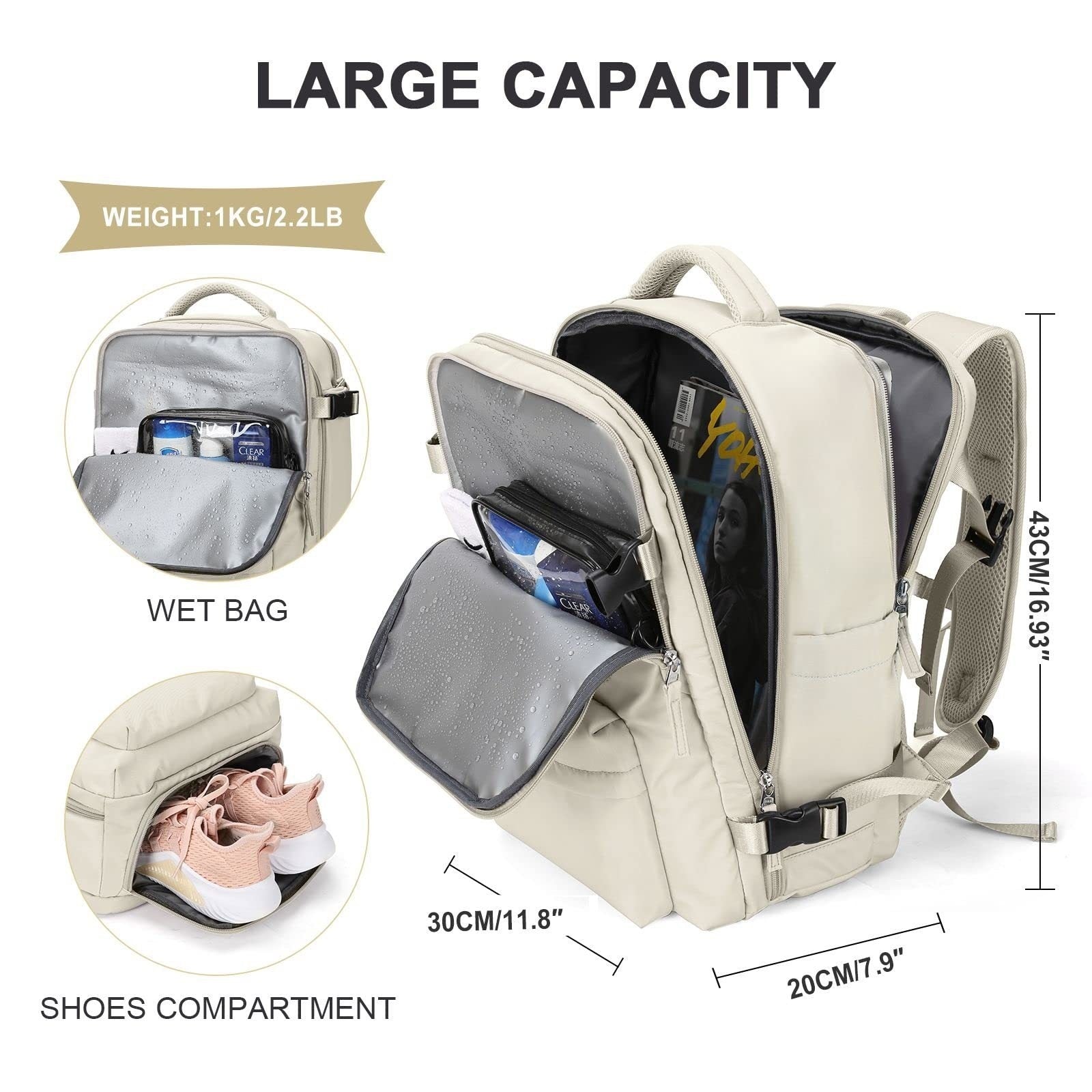 Mochila de Cabina Pro™ - Kabina Inteligente (Apta Ryanair/Vueling)
