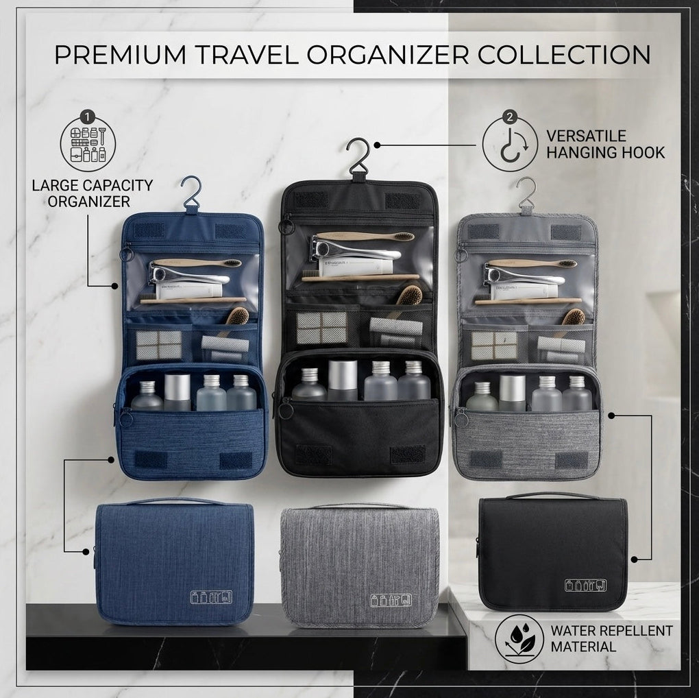 Neceser de Viaje Colgante Kabina™ - Organizador Impermeable Multicompartimento