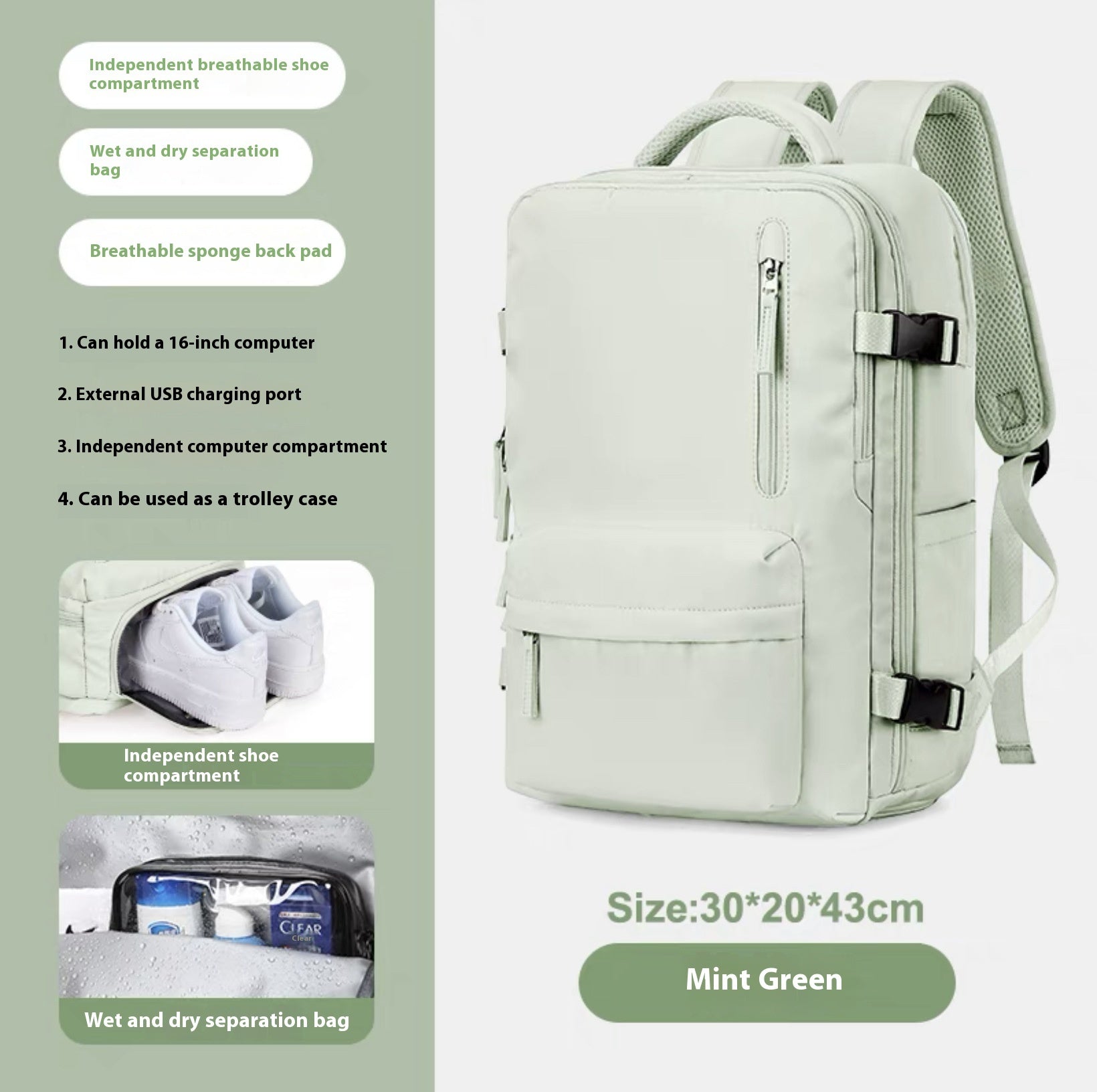 Mochila de Cabina Pro™ - Kabina Inteligente (Apta Ryanair/Vueling)